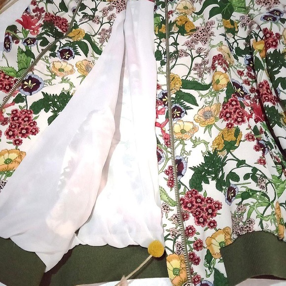 Zara Floral Bomber Jacket - Picture 6 of 9